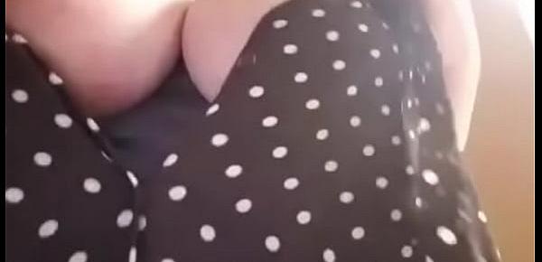  white coworker showing me her big heavy breasts. She wants me to suck in them.